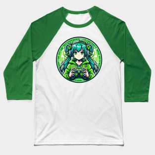 Eco friendly gamer girl Baseball T-Shirt